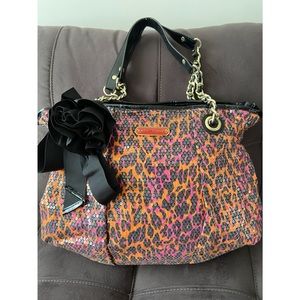 BETSEY JOHNSON Sequin Multicolored Tote Bag